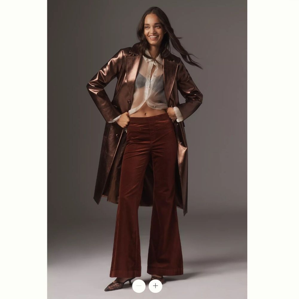 Anthro Pilcro Mid-Rise Pull On Flare